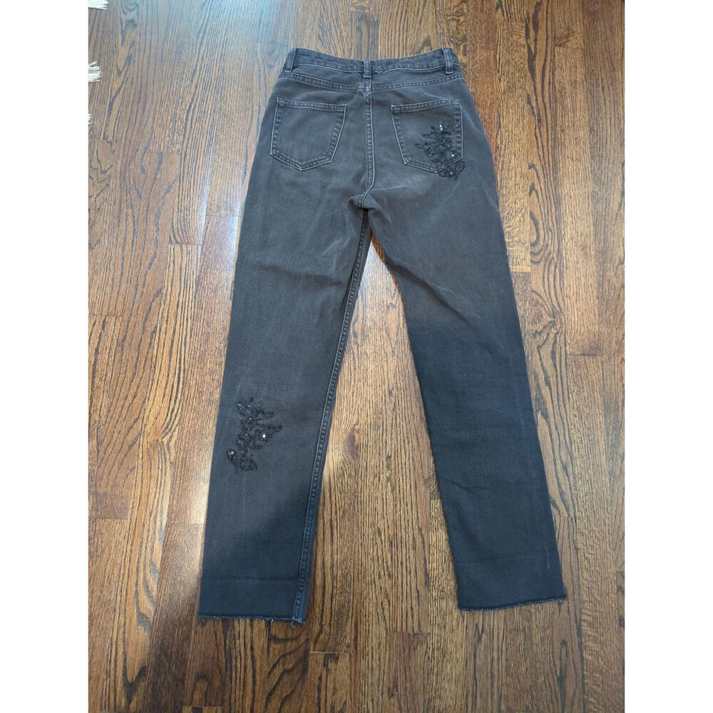 SANDRO Paric Alise Embellished Sequin Jeans - Picture 6 of 6